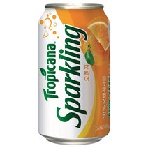 롯데칠성음료 트로피카나 스파클링 오렌지, 355ml, 24개