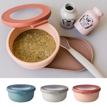 메팔 350ml 닫으면 밀폐용기 열면 테이블웨어 음식보관 반찬통 전자레인지용기 3colors, 피치