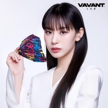 바반트 x 사쿤 패션디자인 노제마스크 드로우 블랙 10매 대형 중형 새부리형, 바반트 드로우블랙 중형 10매