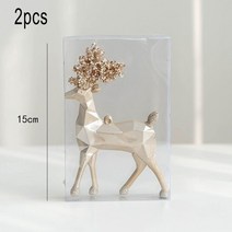 크리스마스볼 오너먼트 트리장식 아이방꾸미기 인테리어 소품 스마스 반짝이 공 품 순록 별 스마스 트리 싸구려 펜던트 트리 파티 홈 navidad, 2pcs 사슴 15cm, 사진으로