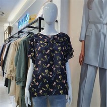 조이너스 NC09 플라워타이 반팔블라우스 JABU5-WRB280