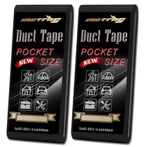 MCTRHG Travel Size Duct Tape Heavy Duty Waterproof Portable Mini Tape Black Travel Tape for Small, 한개옵션0