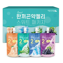 더존건강 한끼곤약젤리 스위트패키지 소다 150ml x 7p + 포도 150ml x 7p + 요구르트 150ml x 7p + 알로에 150ml x 7p 세트, 5세트