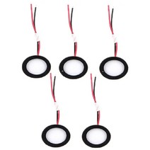 교체 설치 부품 와이어 앰프가있는 5 pcs 25mm 초음파 미스트 메이커 fogger 도자기 디스크 밀봉, 없음