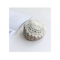 인테리어소품 화병받침 레이스 도일리 대