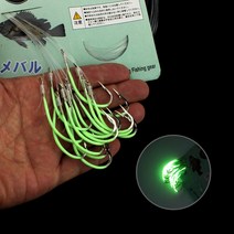야광 축광 묶음 낚시바늘 우럭 열기 광어 갈치 장어 원투낚시 LNT_32