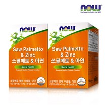 나우푸드 [나우푸드] 쏘팔메토&아연 (60C) x 2박스, 선택완료, 단품없음
