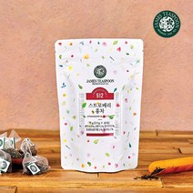 (본사직영) 제임스티스푼 30개입 스트로베리홍차 삼각티백 프리미엄 피라미드티백 힐링티, 2g