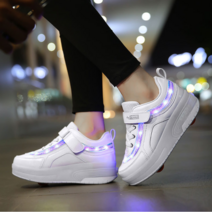 REZENZI LED 힐리스 롤러 운동화 빛나는 바퀴달린 신발