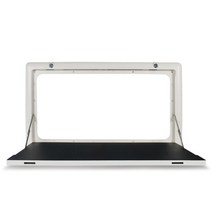 캠핑카 카라반 RV 부품 용품 야외 외부 접는 식탁 캐러밴 캠핑카는 둥근 모서리 800450mm 여행 트레일러를 접고 잠글 수 있습니다., 협력사, 빛 없는 흰색