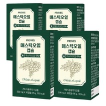 PROVIIS 매스틱 오일 500mgx30캡슐/ 식물성 매스틱오일, 30캡슐x4개, 4개, 15g