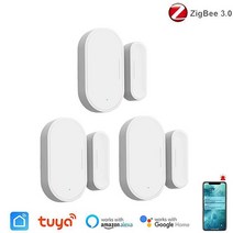 문열림센서 Tuya-Zigbee 스마트 도어 센서 열림 닫힘 감지기 홈 알람 보안 알렉사 구글 통한 라이프 컨트롤, [03] 3pcs(need gateway)