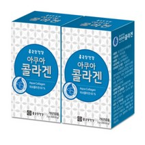 종근당건강 아쿠아 콜라겐 60포 먹는 저분자 피쉬피시 가루분말 어류생선 파우더, 종근당 엘라스틴 저분자 피쉬콜라겐 60포