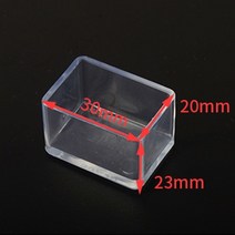가구부속자재 48pcs 의자 다리 모자 고무 발 보호대 패드 가구 테이블 커버 양말 플러그 커버 가구 레벨링 피트 홈 장식, 직사각형 20x30mm, 4개