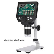 디지털현미경 전자현미경 실체 광학 현미경 1000X USB 현미경 디지털 비디오 카메라 4.3 인치 LED 전자 내, [02] G1000 metal stand