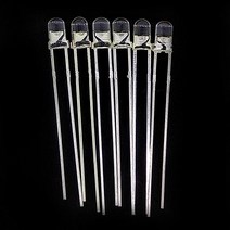 고휘도 LED부품 발광다이오드 3파이 빨간색 LED 3MM, 단품