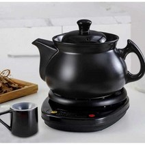전자동 달임기 약탕기 중탕기 약초 약재 한약 홍삼, 4L포트A+블랙베이스A
