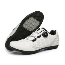 자전거신발 클릭슈즈 산악자전거신발 남성 사이클링 스니커즈 Mtb 신발 레이싱 자전거 자동 잠금 속도 여성 스피드 클릿 산악 도로 2023, Rubber-white+41