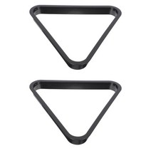 가정용 미니당구대 포켓볼 공에 대 한 2Pcs 랙 당구대 액세서리 풀 삼각형 홀더, 01 Black