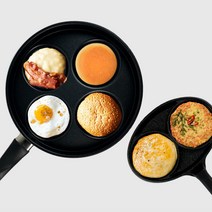 계란후라이팬 2구에그팬 4구에그팬 인덕션 프라이팬 국내산, 2구 (인덕션O)