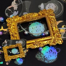 TYDL PET 반투명 홀로그램 스티커 우주