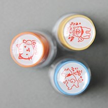솜씨 멍이냥이 만년스탬프 089-MS-0025 / 궁디팡팡 강쥐, 잉크 색상, 1개