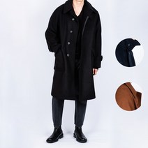 남자 남성 울 롱코트 블랙 카멜 네이비 핸드메이드 발마칸 겨울 맥코트