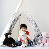 어른애착인형 흰곰 윌슨 남자 아기 성인 오가닉 만들기 신생아 국민 인형, 베어 브라운