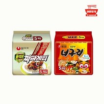 라면민족 짜파구리(농심 짜파게티5p+농심 얼큰한 너구리5p)