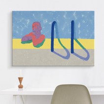 더 아트 컴퍼니 데이비드 호크니 명화 그림 인테리어 캔버스 액자 22종, 14. DH-수영장의 그레고리