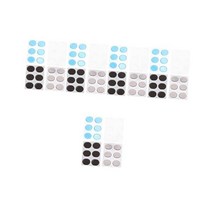 젤 드럼 감쇠기 16매 스네어 뮤트 패드 덤 키트, 10.7x8cmx5pcs, Assorted Colorx5pcs