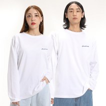 그랜피니 남녀공용 롱슬리브 데일리 자수 긴팔 티셔츠 GFLT03