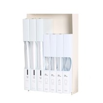 비닐봉지 정리함 케이스, (S) 블랙, 1개