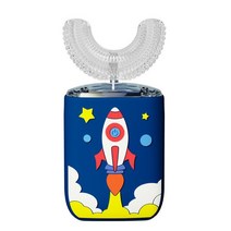 가성비어린이용 U 모양 전동 칫솔 충전식 실리콘 치과 클리너 만화 360 ° 음파, 30 7-15 toothbrush