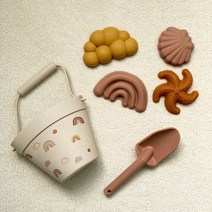 모래놀이 세트 삽 샌드아트 흙놀이 장난감, 레인보우