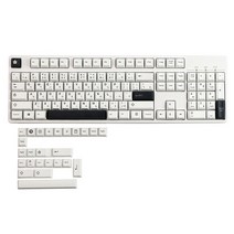 미니멀리스트 화이트 블랙 스타일 PBT 키캡 기계식 키보드 Mx 스위치 체리 프로필 일본 사용자 정의 GK61, Only Keycap
