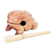 4” Wooden Frog Guiro, 1