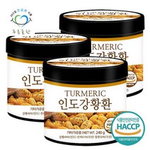 푸른들판 인도 강황환 240gx3통 강황 뿌리 진피 환 투메릭 진저, 240g, 단품