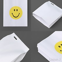 리시안제이 90매 11X13CM 종이봉투 스마일 오징어 포장지 붕어빵 포장지