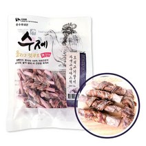 수제 올리고 펫푸드 국내산 무첨가 강아지 수제간식, 2개, 자색고구마스틱 오리말이 130g