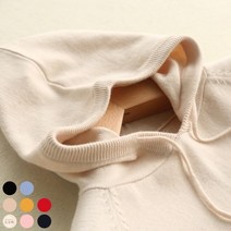 도오빠 여성 얇은 후드 니트티 스웨터 긴소매 가을 겨울 봄 여자후드티