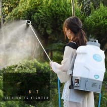 농약 살포기 20리터 전기 분무기 농업용 고압 스프레이 소독 충전 분무기, 12AH 리튬 배터리