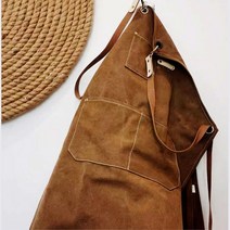 카페 빈치지 앞치마 바리스타 바버샵 종업원 감성 홈데코 수업용 서양화 미용 화훼, 3포켓 캔버스앞치마(화이트베이지)