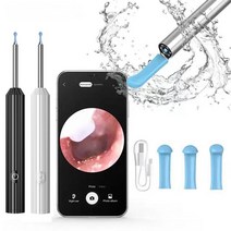 PYHO USB충전식 스마트 내시경 귀이개 무선 귀파개 가시 고화질 앱 연결 보기 스마트폰 WIFI연결, 블랙, 1개, 1개