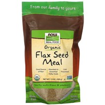 Now Foods Real Food 유기농 아마씨 밀 340g(12oz), 1개