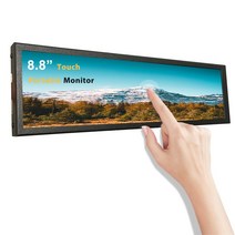 7.9인치 서브 터치 모니터 컴퓨터 보조 화면 8.8 휴대용 소형 디스플레이, 단일사이즈, 7.9인치1280x400터치가능