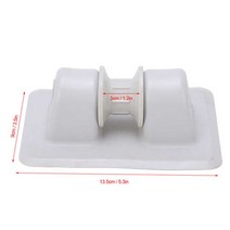 벽걸이브라켓 무타공 카약 앵커 롤러 PVC 플라스틱 도르래 브래킷 낚시 보트 풀리 트랙 선박 요트 액세서리, 01 Black, 1개