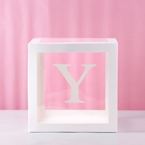 투명 풍선 상자 베이비 샤워 장식 소년 소녀 첫 번째 생일 파티 장식 어린이 웨딩 용품, 27cm Box, Y