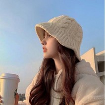 트위스트 니트 벙거지모자