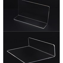 매장 투명 아크릴 책 ㄴ자형 제품 디피용 진열대 중형